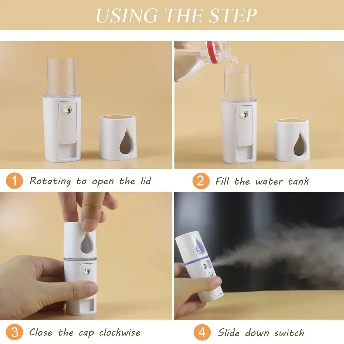 Mini Facial Steamer Nano Mist Spray for Skin Care
