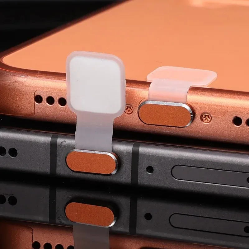1/2/3Pcs iPhone 17 Pro 휴대폰 충전 보호 장치용 Type-C 금속 먼지 플러그 방진 플러그 캡 USB C 접착식 먼지 커버