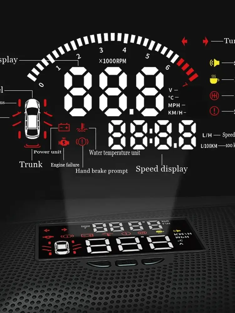 자동차 전자 액세서리 Honda Civic 11TH 용 HUD 헤드 업 디스플레이 자동차 안전 운전 화면 속도계 프로젝터 사용자 정의