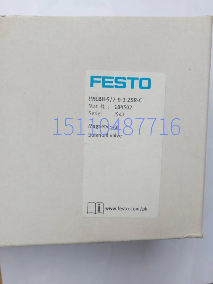 

New Genuine FESTO JMEBH-5/2-D-2-ZSR-C Solenoid Valve 184502 In Stock