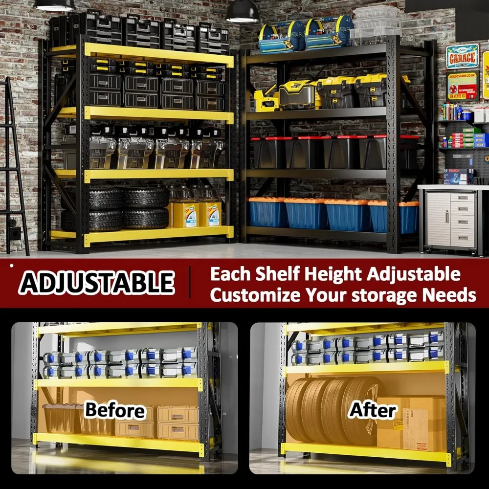 3000LBS Heavy-Duty Garage Shelving 4