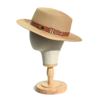 Womens Mens Wide Brim Straw Hat Outdoor Panama Hat Fedora Boater Hat Foldable Summer Beach Sun Hat Straw Hat for Women 2