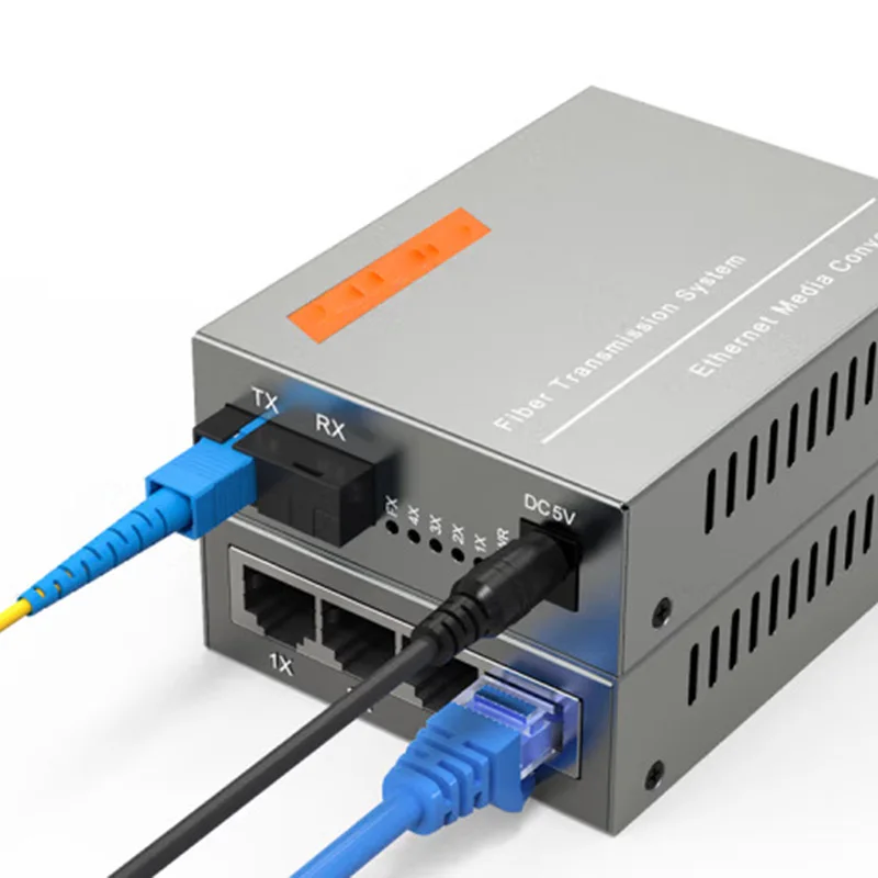 SFP Fiber Media Converter Gigabit RJ45 Ethernet Switch 10/100/1000M 3/25/120KM