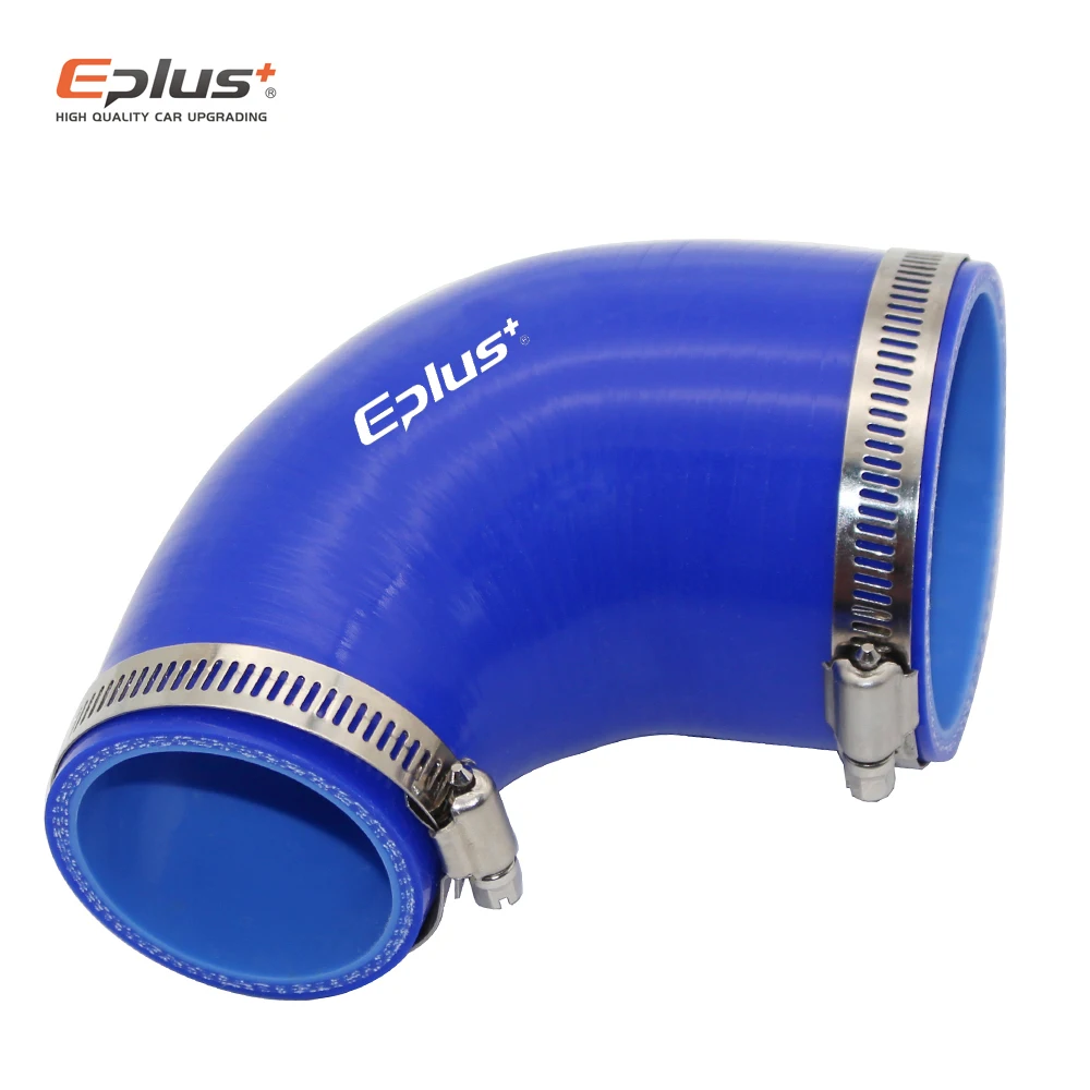 EPLUS Universal Silicone Tubing Hose 90 Degrees Connector Car Intercooler Turbo Intake Pipe Coupler Multi Size