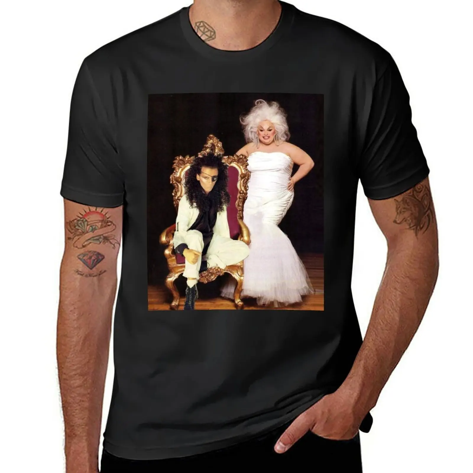 

Pete Burns and Divine - The Legends T-Shirt tops plus size tops mens vintage t shirts