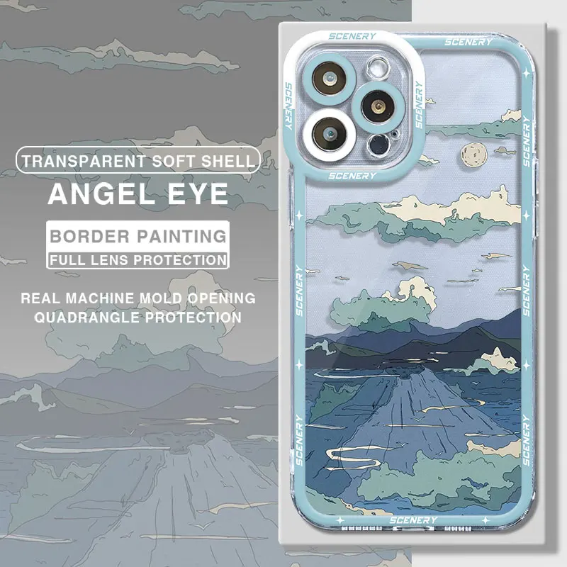 Aesthetic Scenery Clear Soft Phone Case