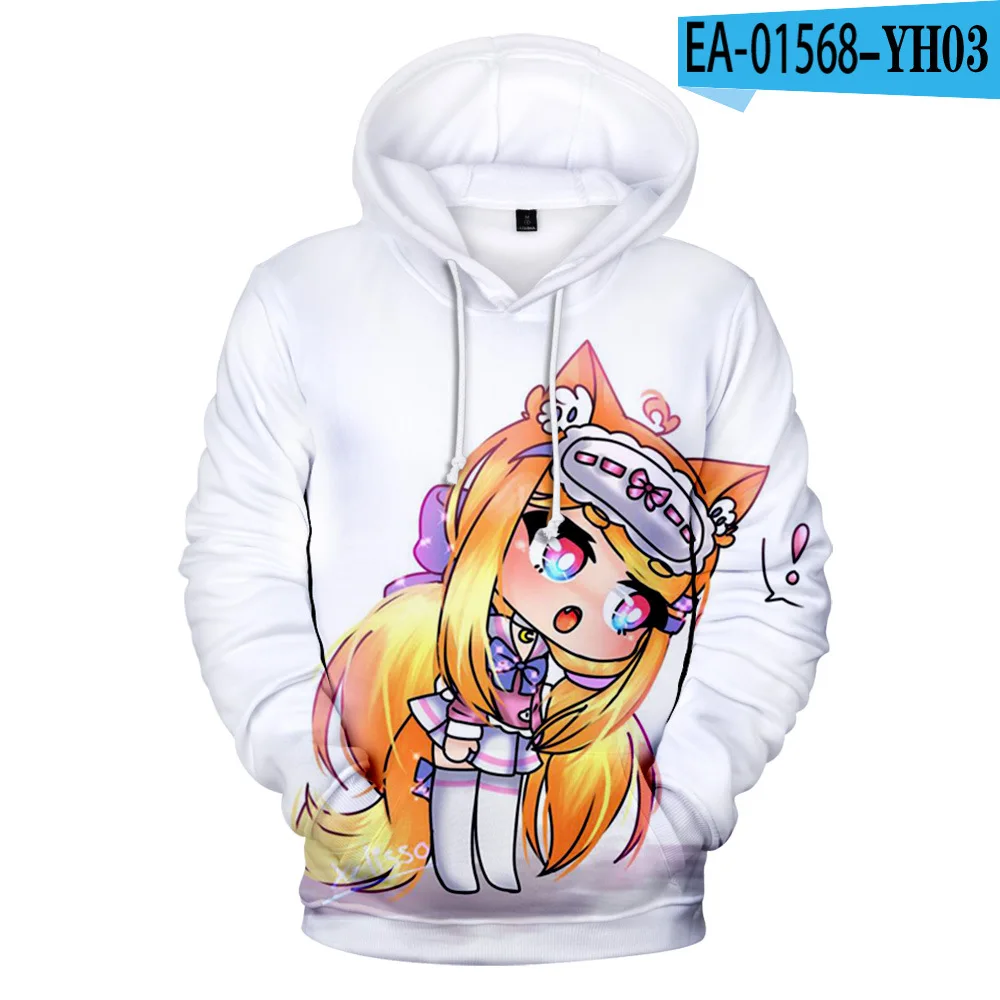 Kawaii anime gacha vida hoodies homem/mulher outono/inverno jogo dos  desenhos animados gacha vida moletom meninos/meninas roupas harajuku casaco  - AliExpress