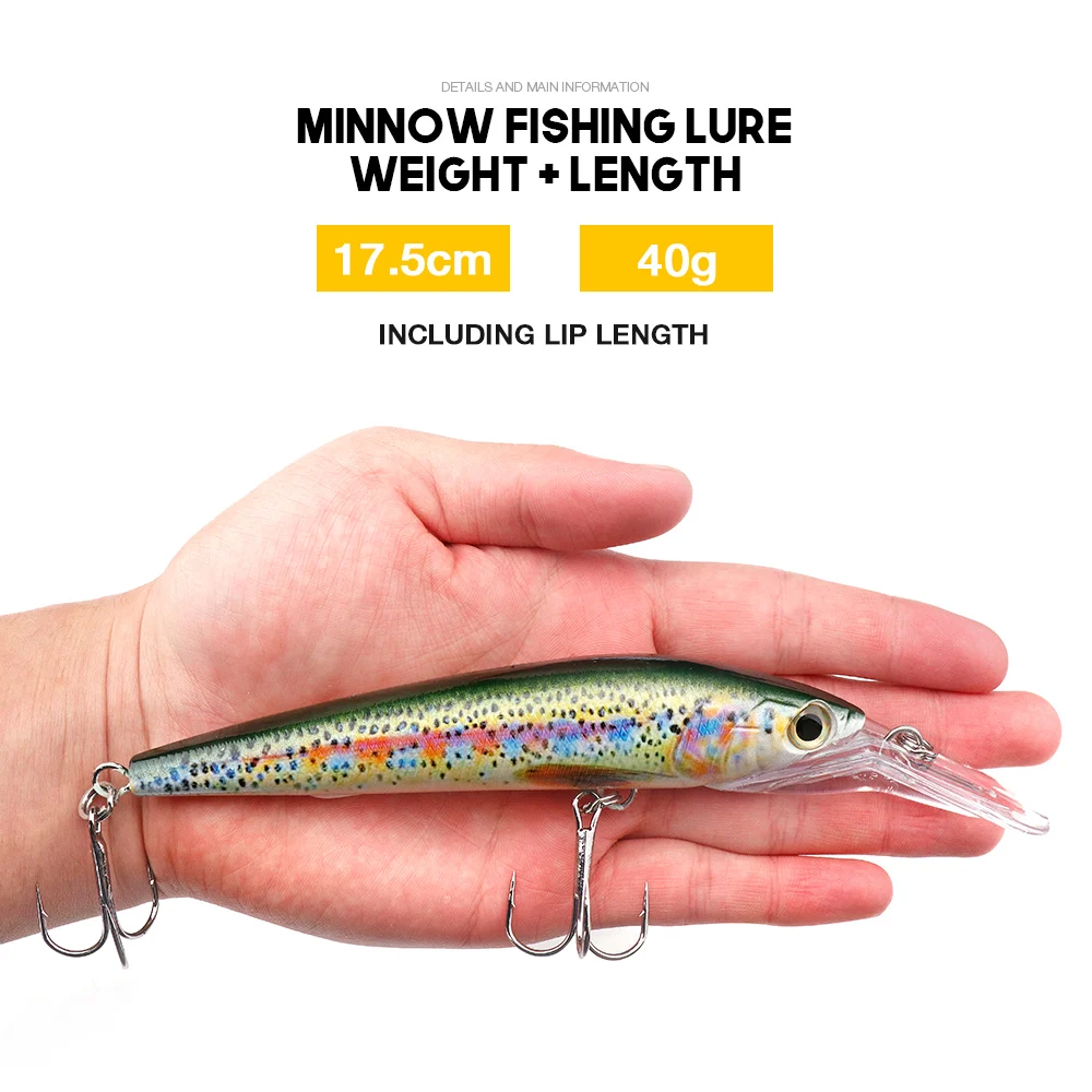 5pcs Minnow Fishing Lure Set Floating Artificial Hard Bait with Steel Ball  for Long Throws Ideal for Catching Minnows Must Have for Anglers