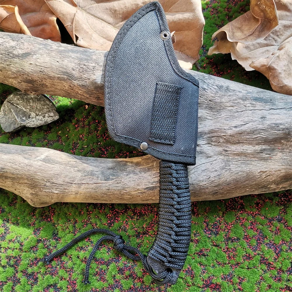 Stainless Steel Survival Hunting Tomahawk Ax - Lightweight Camping Hand Fire Ax with Paracord Handle and Nylon Sheath 6