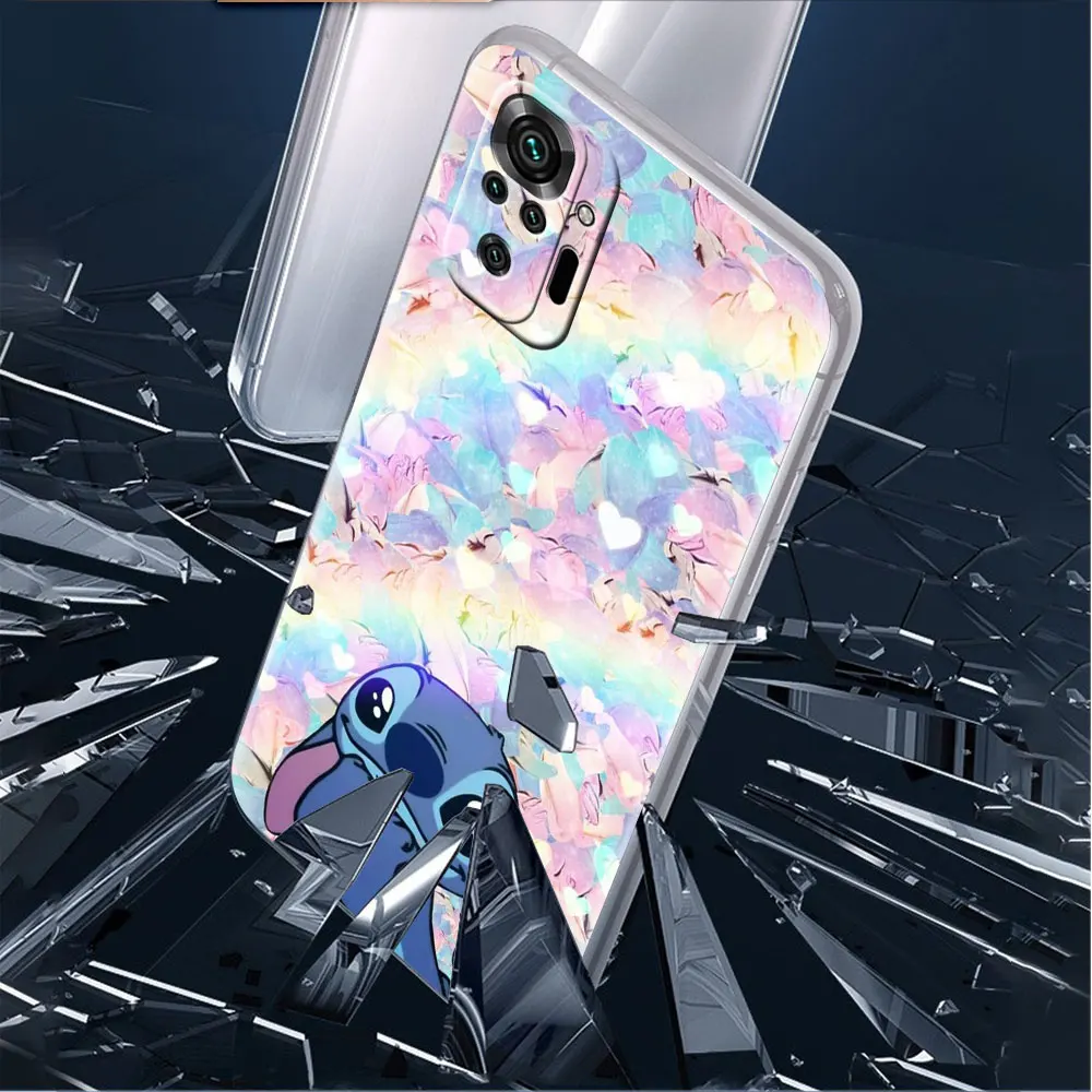 Stitch loves kiss Angel Cellphones Case For Xiaomi Redmi Note 11 12 13 10 9  8 Pro 7 11E 11S 5G 9S 8T 9A 9C 10C K40 Fundas Coque - AliExpress