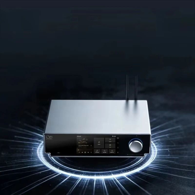 SM90(샨링) 고급 안드로이드 스트리밍 플랫폼, Wi-Fi 6 및 LAN 연결 설계, 4.96인치 터치스크린 디스플레이 스트리머 DAC