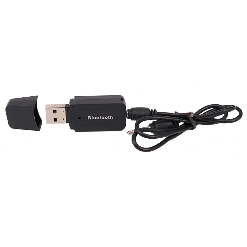 블루투스 수신기 A2DP 동글 3.5mm 스테레오 오디오 수신기 무선 USB 어댑터, 자동차 AUX용, 스마트폰용