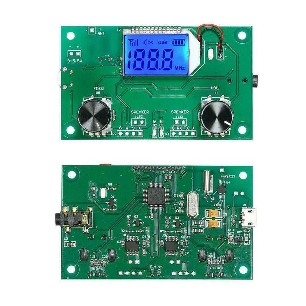 Advanced PLL DIY FM Radio Receiver Module LCD Display Wireless Capability and Sturdy and Durable 87 0MHz108 0MHz