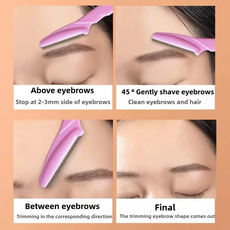 Women's Eyebrow & Facial Razor Multipurpose Dermaplaning Tool with Precision Cover Exfoliating Safety Beauty Care eyebrow razor set eyebrow razor