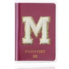 New Simple Fashion Passport Cover Name Pattern Slim Travel Passport Holder Wallet Gift PVC Waterproof Card Case Cover Unisex 4