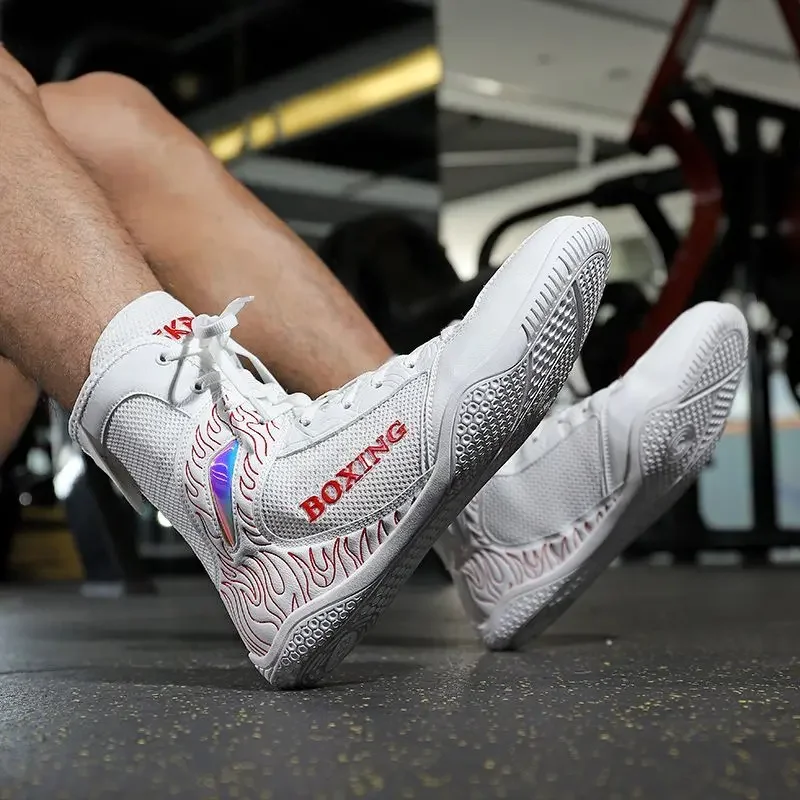 Men Classic Wrestling Boots Professional Outdoor Training Shoes Womens Adult Breathable Boxing Boots Fighting Wrestling Boot