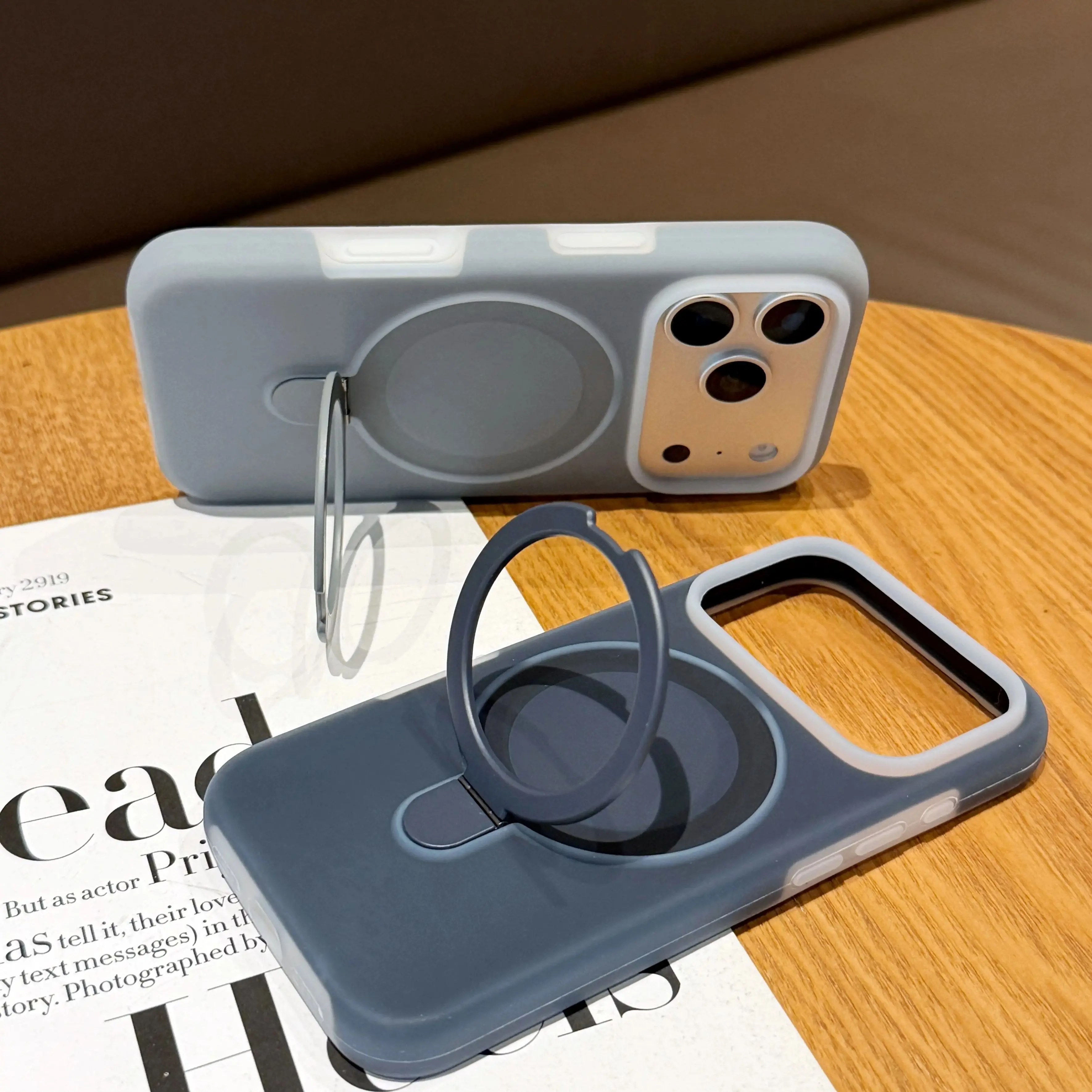 Magsafe Wireless Charging Stand Holder with Kickstand - Neon Silicone Shockproof Case