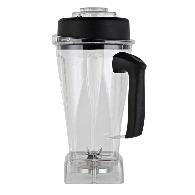 2L Blender Cup + Lid for 64oz Juicer Blender Pitcher Cup Lid Blade Parts fit for Vitamix Transparent Container