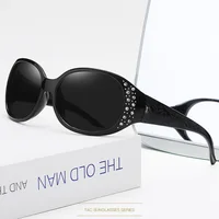 New Polarized Sunglasses Fashion Diamond Inlaid Sunglasses Women Retro Fashion Luxury Design Lady Sun Shades UV400 Protection 1