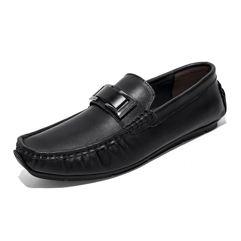 

Handmade Leather Casual Shoes For Men Loafers Comfortable Slip-on Driving Shoes Male Soft Bottom Ankle Boots Large Size 46 47