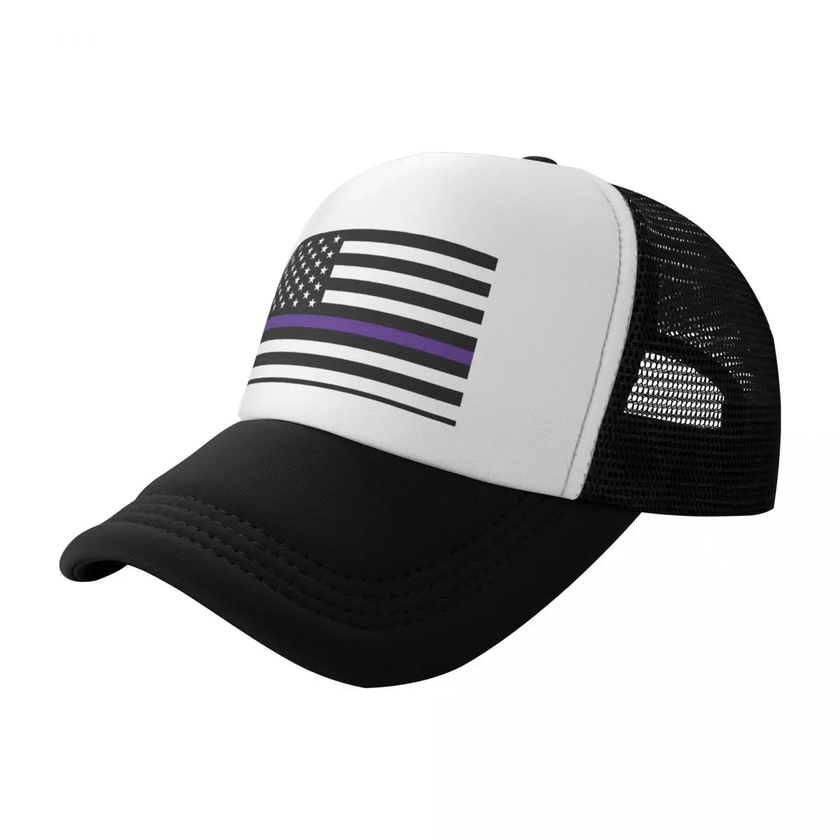 

AMERICAN FLAG - THIN PURPLE LINE Baseball Cap |-F-| derby hat Vintage Women's Beach Outlet Men's