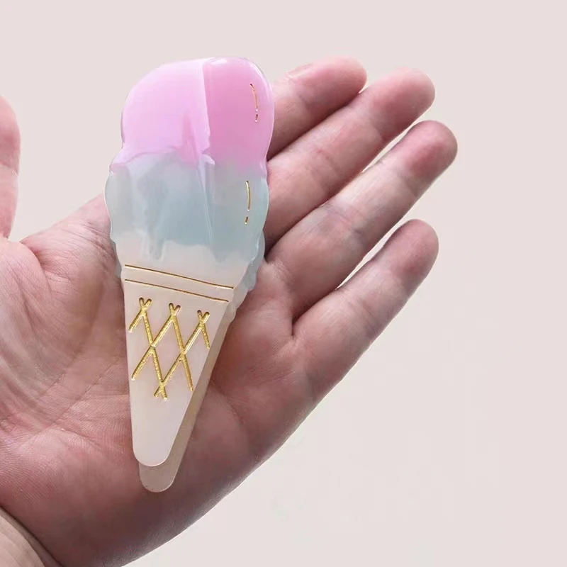 

Ice Cream Acetic Acid Hair Claws Funny Ponytail Hair Clip for Women Girls Shark Clip Cute Coloful Headwear 2023 NEW INS
