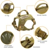 Nylon Cat Harness Vest with 2 Sticker Military Tactical Cats Harness With Handle Cats Small Dogs Pet Training Walking Chihuahua 3