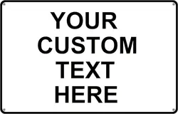 Personalized Metal Signs with Custom Text - Multiple Colors & Sizes, Weatherproof - 20x14cm