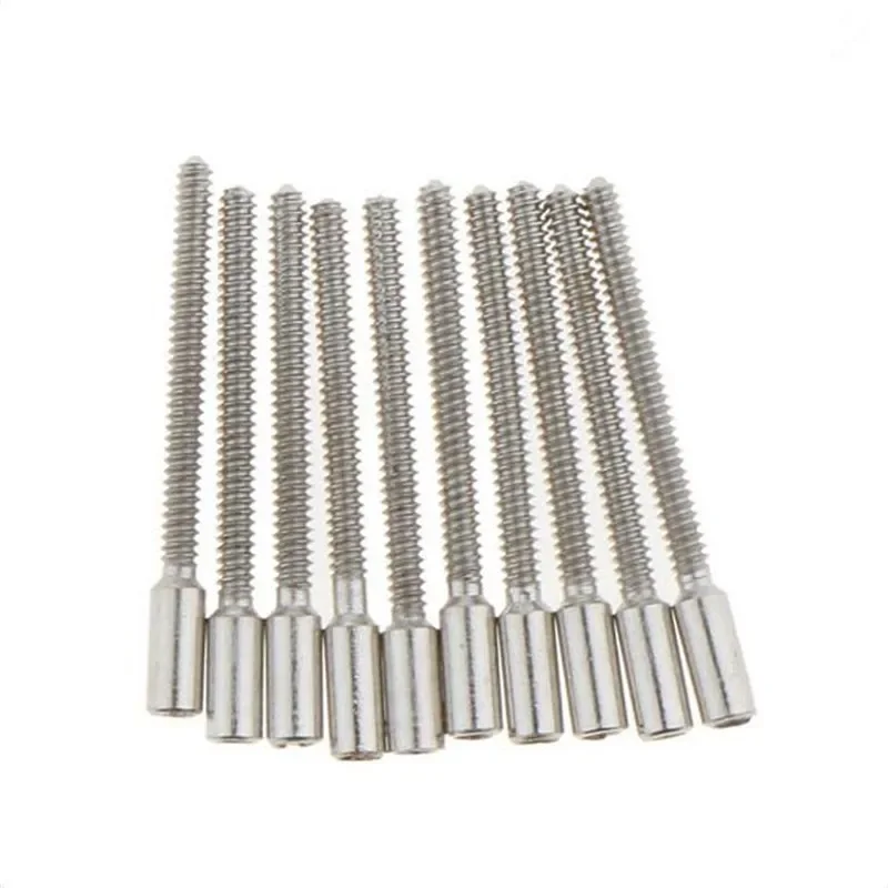 100Pcs 도매 0.9mm 스테인레스 스틸 시계 줄기 확장기 와인딩 확장 폴 바 교체 수리 액세서리