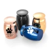 Dog Paw Keepsake Urn for Ashes Stainless Steel Pet Memorial Container Metal Decorative Cremation Urn for Dog Remains 1