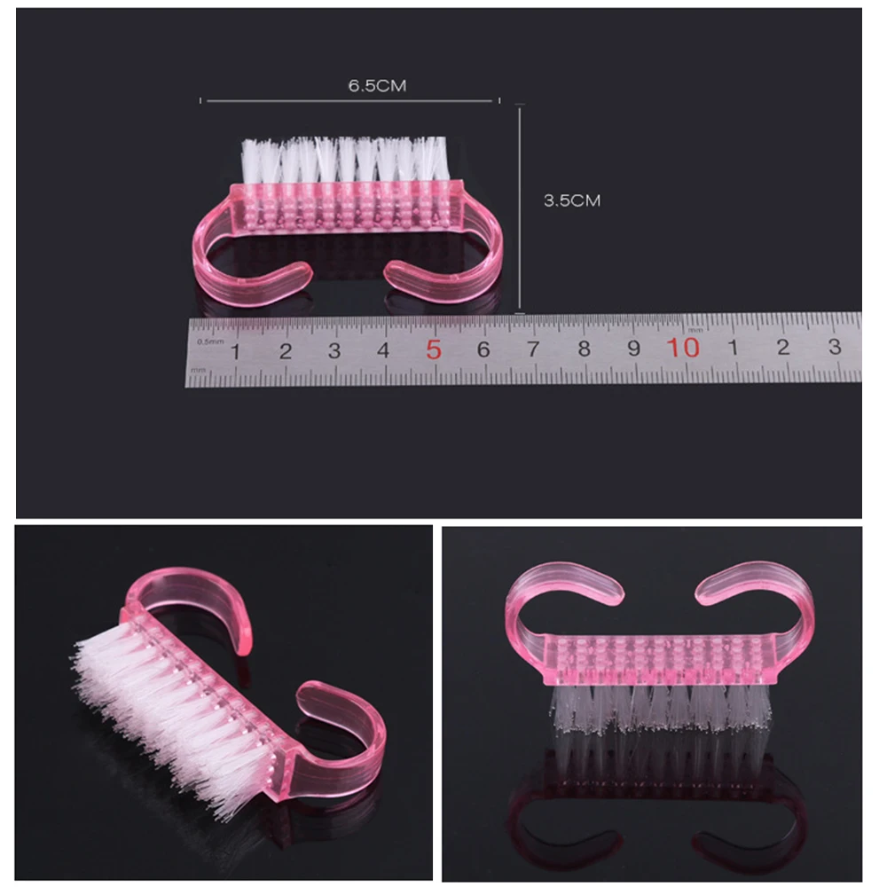 Nail Cleaning Brush Nail Tool File Manicure Pedicure Soft Remove Dust Manicure Tool Clean Brush For Nail Care Makeup Tools 4