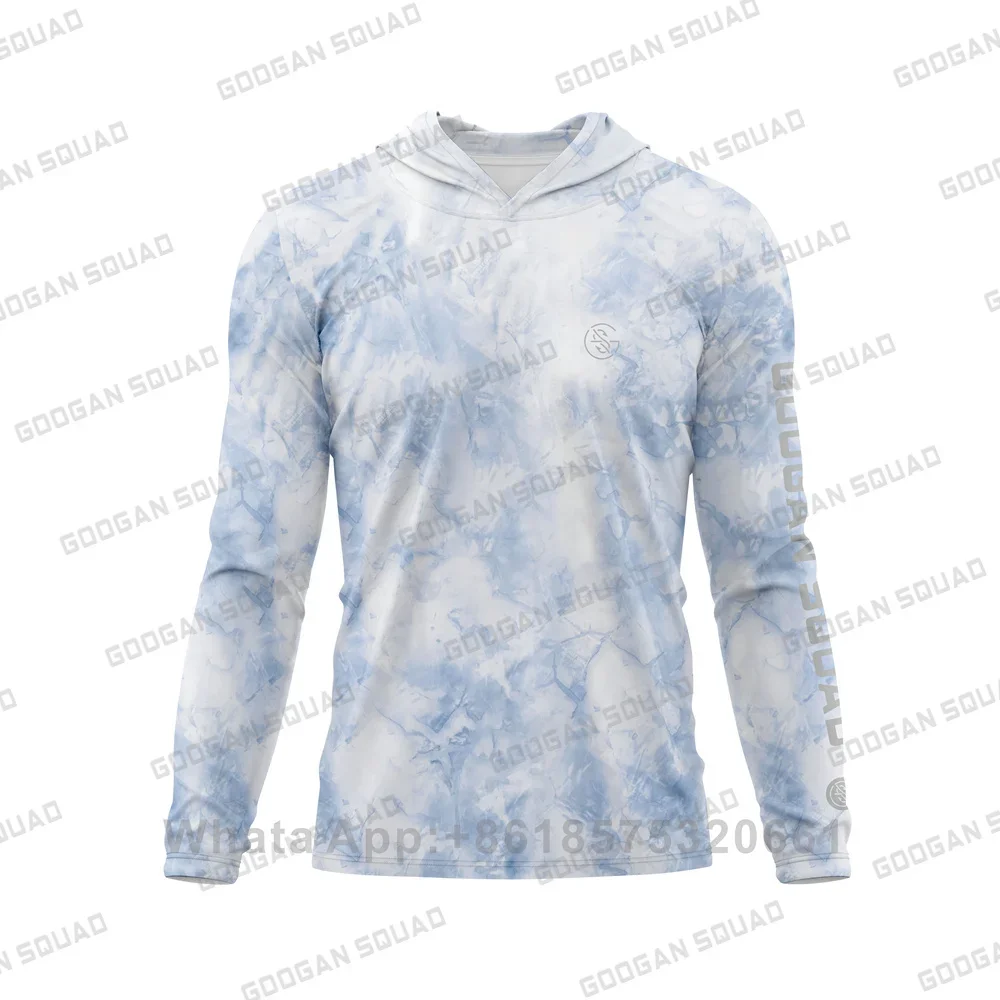 Googan Squad Men's Upf 50+ Sun Protection Hoodie Shirt Long Sleeve Spf Fishing Outdoor Uv Hiking Shirts Lightweight.