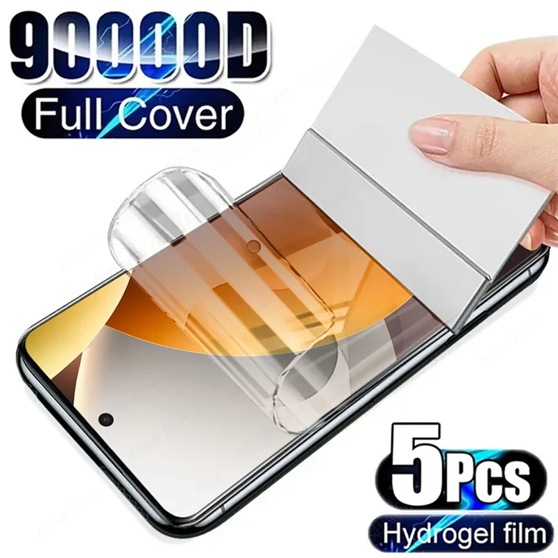 Premium Hydrogel Screen Protector Pack - 5 Pieces