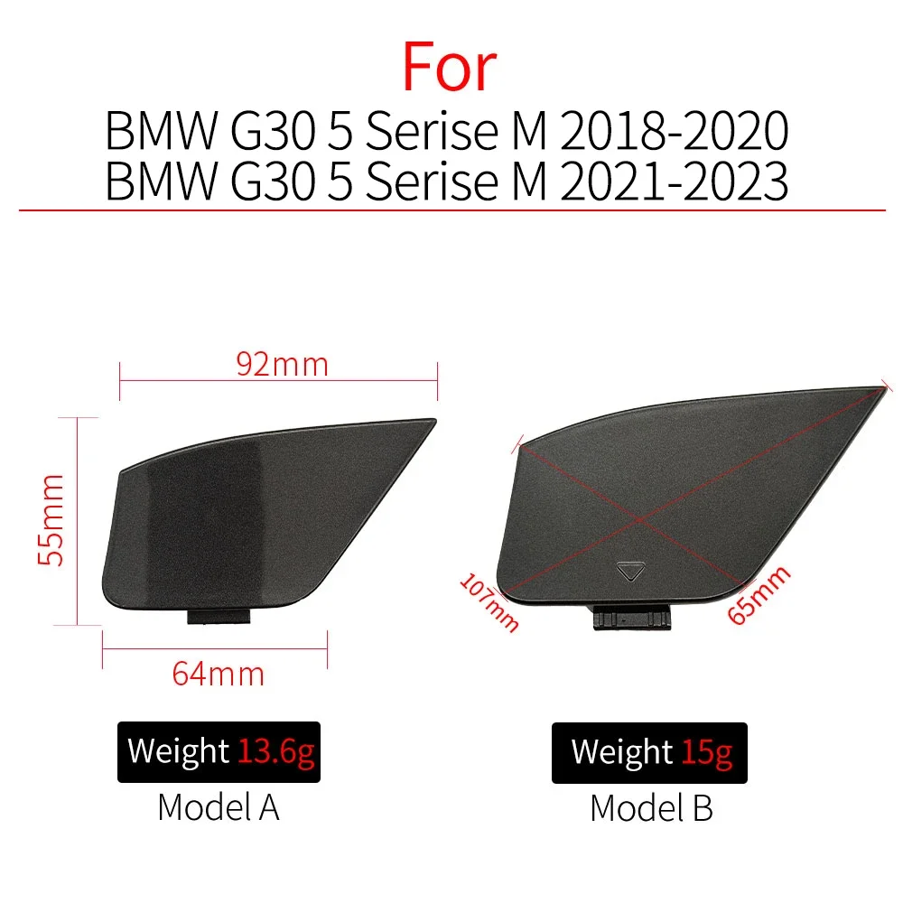 자동차 후면 범퍼 견인 후크 커버 캡 회색 액세서리 BMW 5 시리즈 M 스포츠 G30 M 2017-2023 520 523 530 535 540i M 51128746050