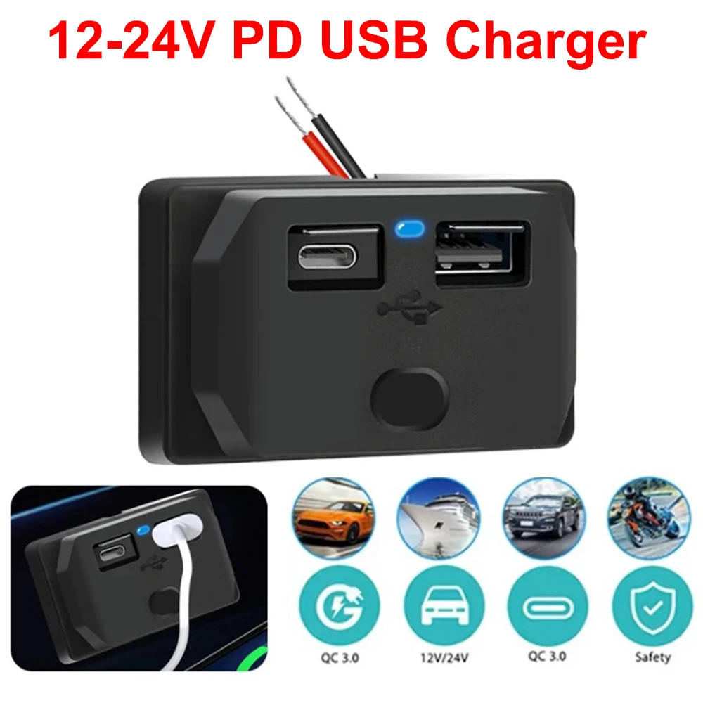 USB Charger Socket 2 Port Power Outlet