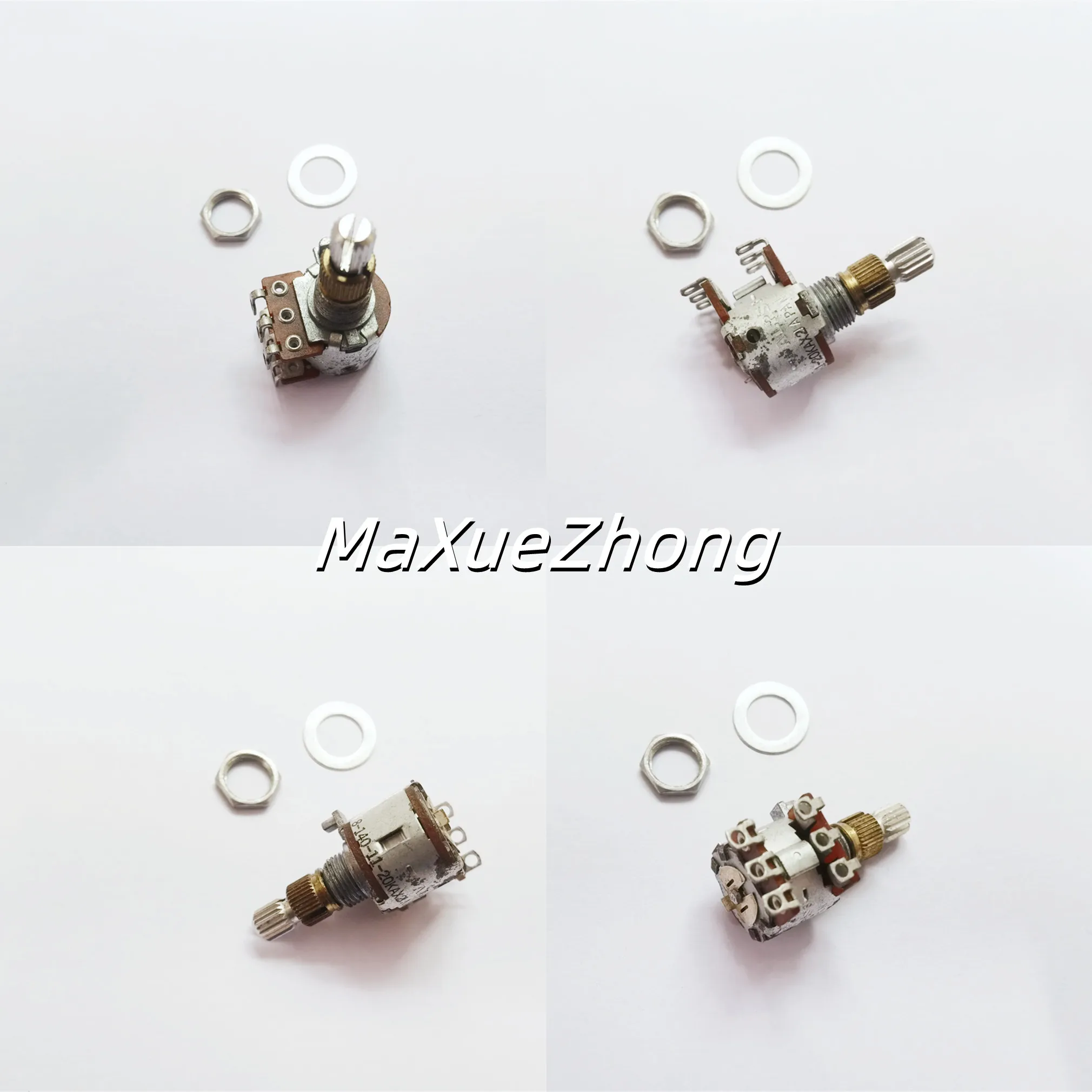 Potenciômetro Ajustável Dobro com pé do Furo Interruptor Original Punho de A20k Comprimento 20 mm 100 16 tipo 8140-1120kax2 Novo