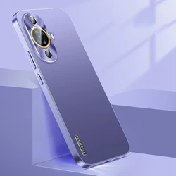 Ultra-Thin Plastic Case with Aluminum Lens Protection for Nova 12 (PURPLE)
