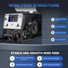 175Amp120V/240V Dual Voltage 5 in 1 Gas MIG/Gasless Flux Core MIG/Stick/Lift TIG/Spool Gun with LED Digital Display Update 5