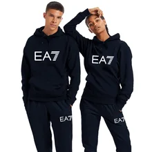 

2022 New Fashion Printed Sportswear Men's Women's 2 Pieces Hoodie + Pants Fleece Clothes Couple Clothes