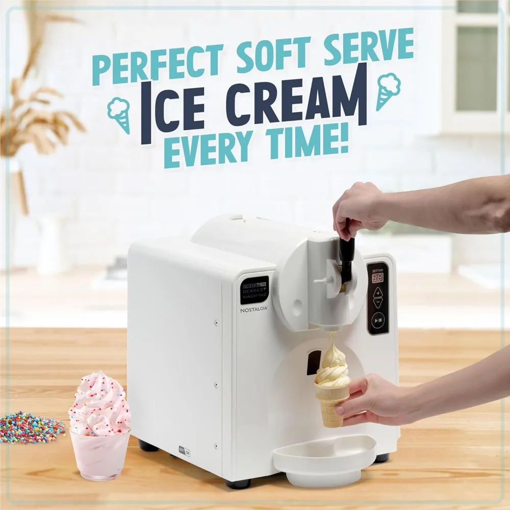 Easy-Dispensing Soft Serve Ice Cream & Frozen Dessert Machine, Makes 1 Quart of Ice Cream, Milkshakes, Frozen Yogurt 4