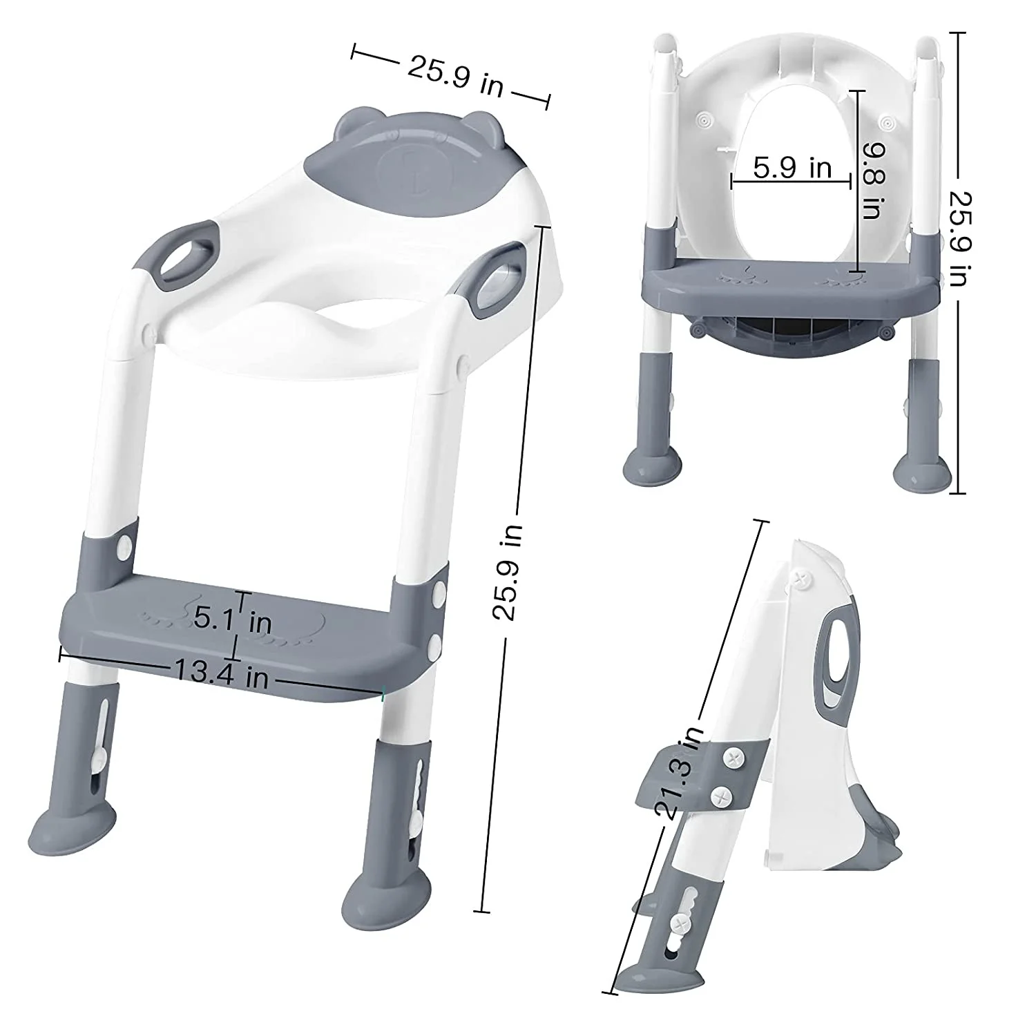 Children's Pot Soft Baby Potty Plastic Road Pot Infant Cute Baby Toilet Seat Boys & Girls Potty Trainer Seat Stool 0-6 Years Old 5