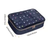 Fashion transparent nail polish storage box - 40 bottles travel set, durable polyester cotton material, suitable for nail lovers 2