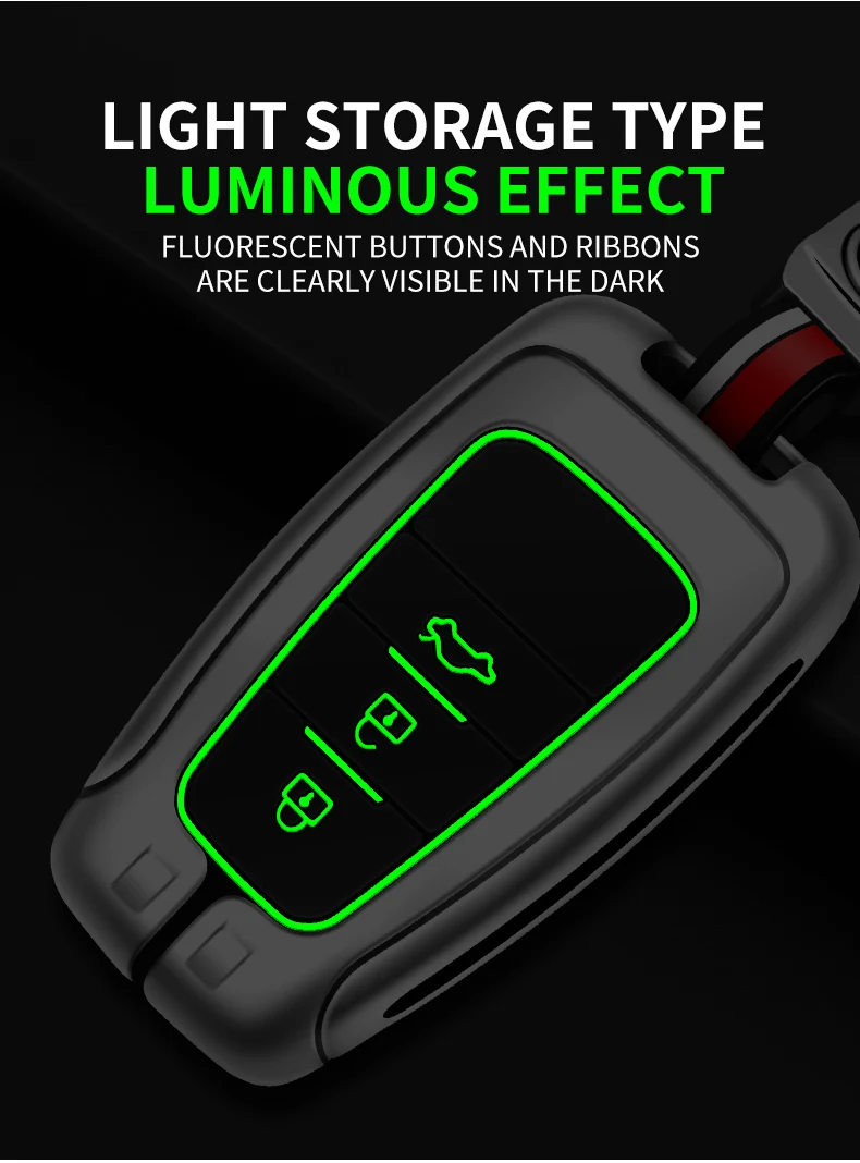 Zinc Alloy Car Remote Key Case Cover Shell Fob For Toyota Corolla Prius Camry CHR C-HR RAV4 Altis Land Cruiser Prado Accessories - S81f2d6d673c4423c92dd1fbe88d18f0cH