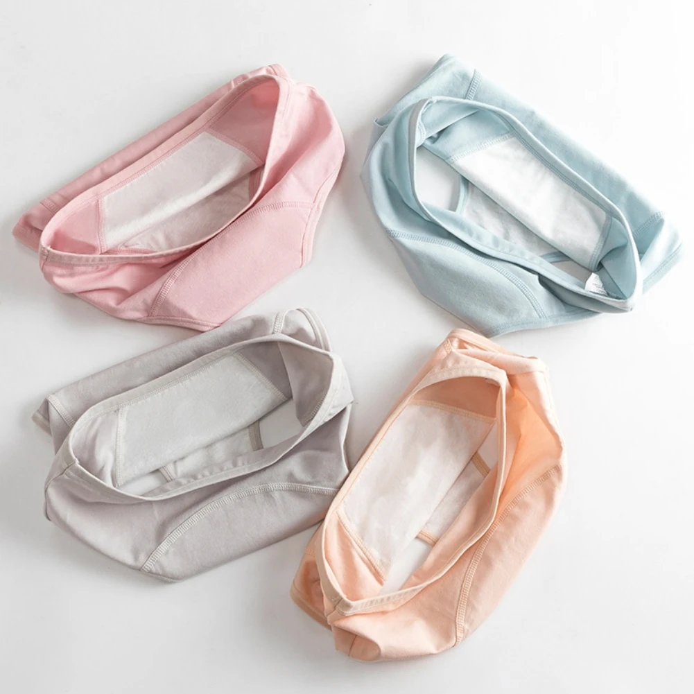 Cotton 3-Layer Women Maternity Panties for Heavy Absorption Leakproof maternity panties