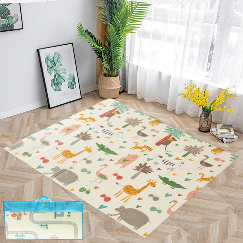 Alfombra de juegos EPE para bebé, colchoneta de actividades, gimnasio,  gateo, suelo, juguetes de espuma Eva, 120x90cm - AliExpress