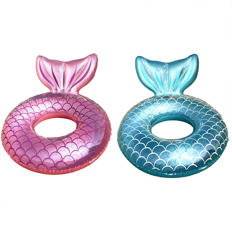 Mermaid Baby Seat Inflatable Swimming Ring with Backrest Tail Lounge Chair 1pc inflatable baby seat