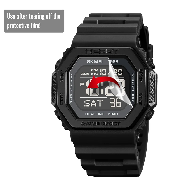 SKMEI Original Brand Waterproof Sports Wrist Wartch Luxury Stopwatch Countdown with Date Digital Clock Fashion Men\'s Watches