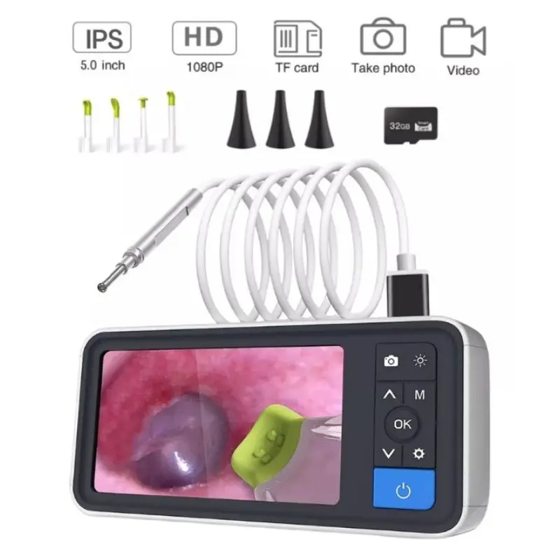 Otoscope 4.5 Screen Camera 1080P HD 3.9mm Ear Endoscope Digital Medical Ear  Inspection Scope Visual Earwax Removal Tool - AliExpress