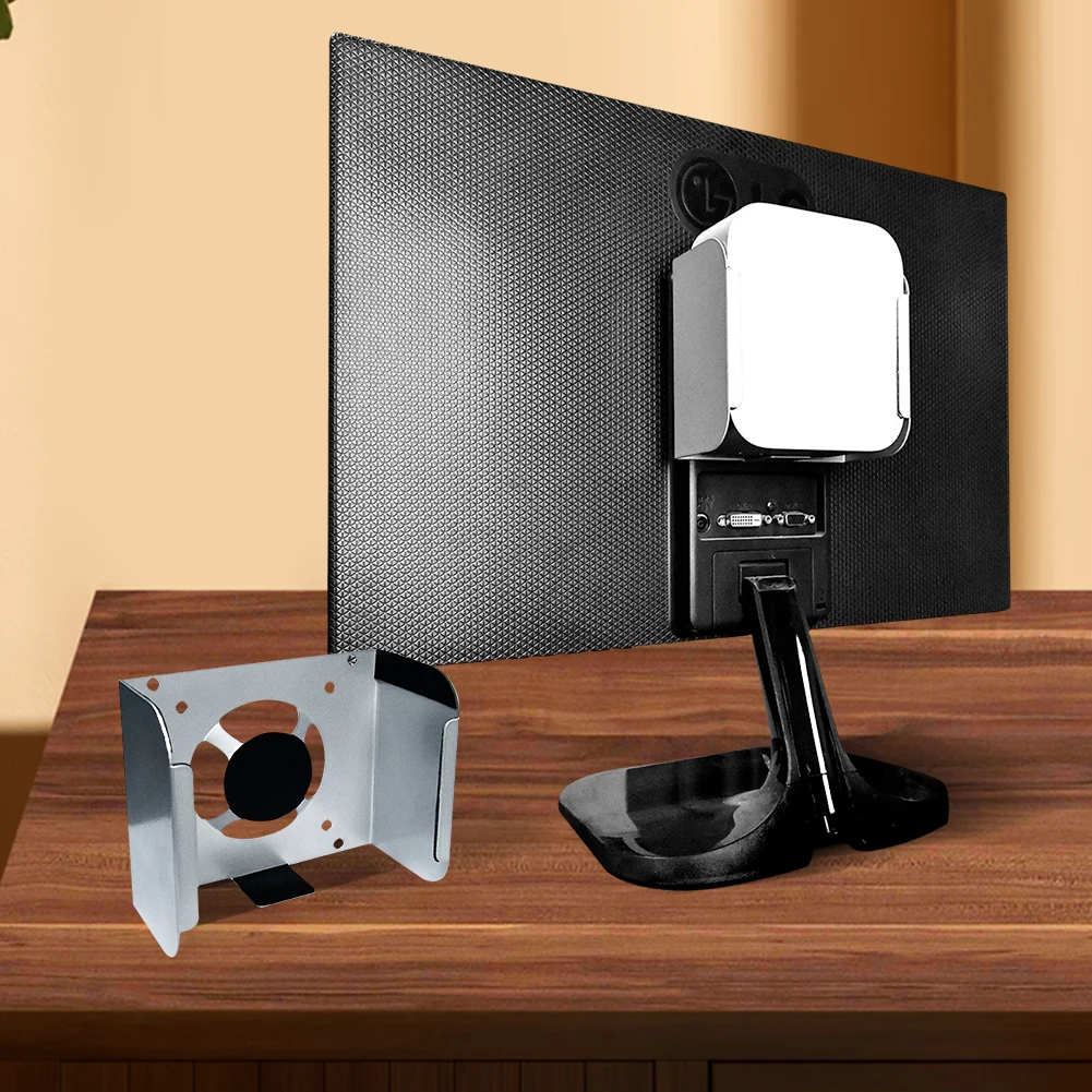 Wall Mount Stand for Apple Mac Mini M4 Space-Saving Behind The Monitor Support Monut Storage Bracket PC Accessories