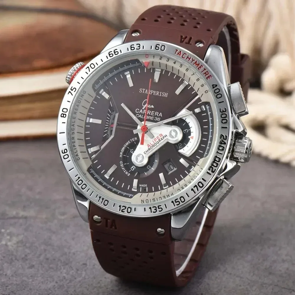 Popular 2024 Custome Brand Watches for Men Luxury Multifunction Male Wrist Watch Chronograph Automatic Date AAA Clocks Relógio